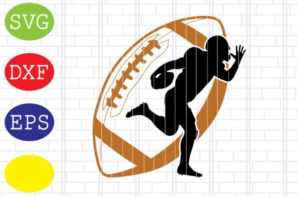 Football American Player Clipart: Graphics & Crafts