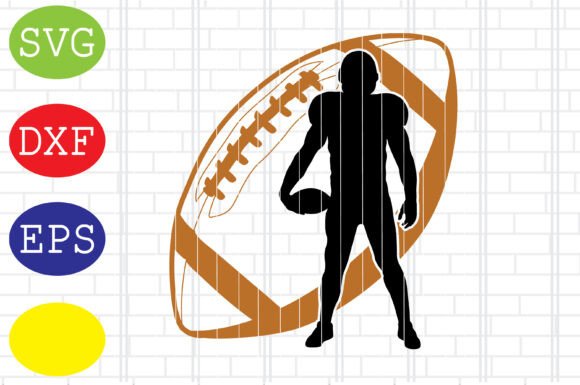 Football American Player Vector: Graphics & Crafts for Publishers