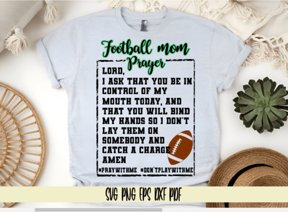 Football Mom Prayer Graphics for Crafts & Handmade Business
