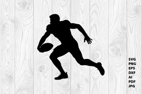 Football Passing Drill Silhouette Vector Graphics & Crafts