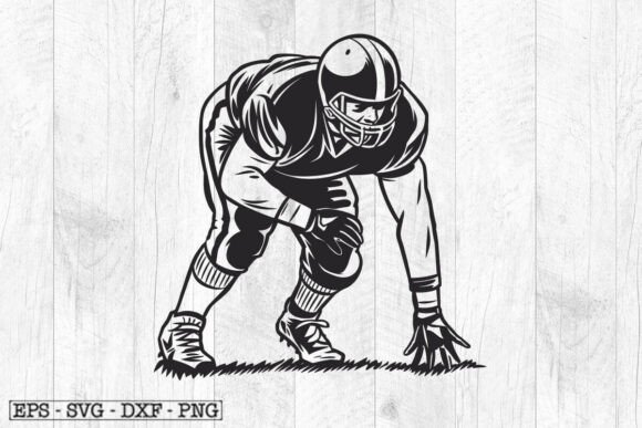 Football Player SVG Graphics for Crafts & Branding