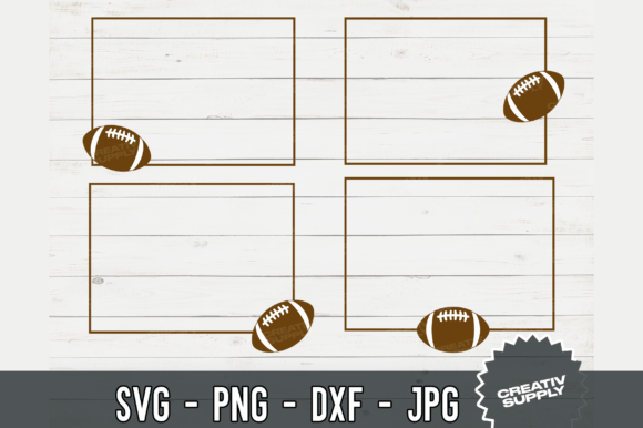 Football SVG Graphics for Crafts & Design