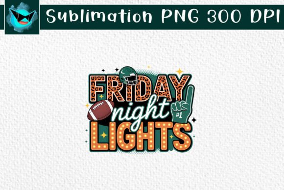 Friday Night Light American Football Graphics for Crafts