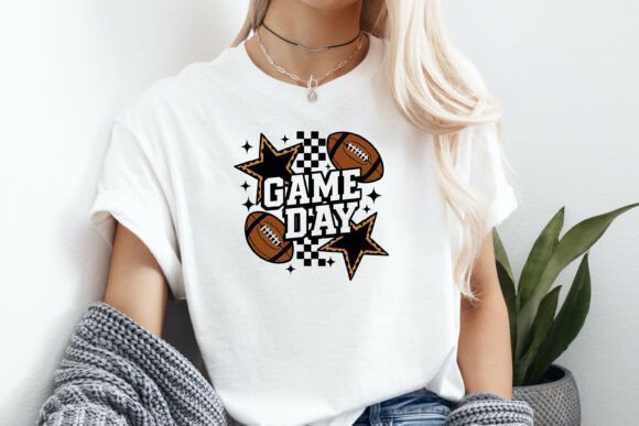 Game Day Football Stars Shirt Graphics for Crafts & Branding