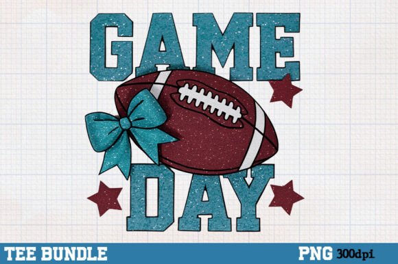 Game Day Sublimation PNG: Football Mom Graphics for Crafts & Branding
