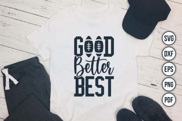 Good Better Best Football Sports SVG for Local Branding