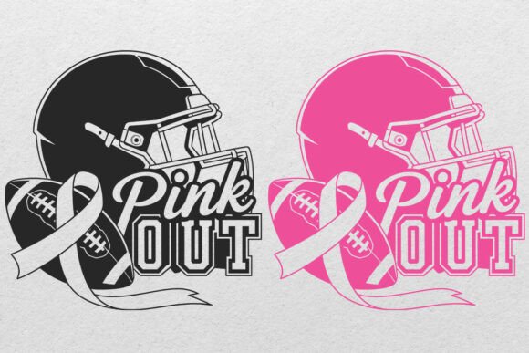 Pink out Svg, Tackle Cancer Svg Football: Graphics & Crafts Review