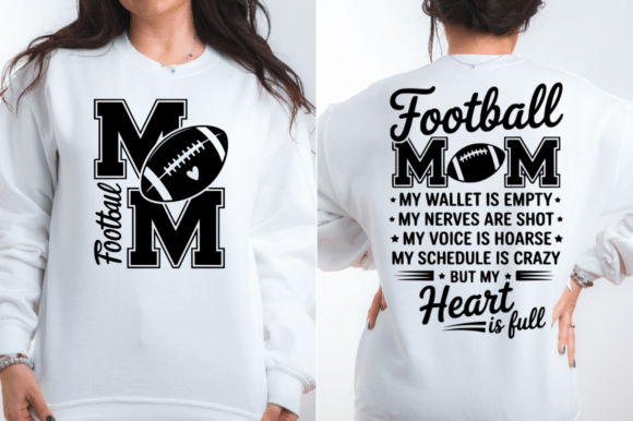 Proud Football Mom Heart Full SVG Design Review for Crafts & Graphics
