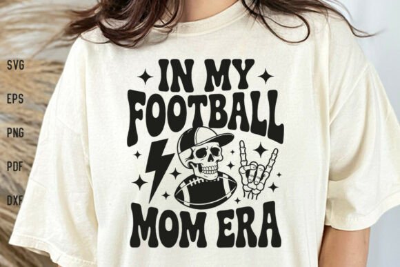 Retro in My Football Mom Era Shirt SVG: Graphics for Crafts & Branding