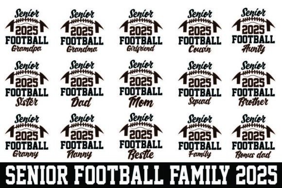 Senior Football Family 2025 SVG Bundle: Graphics & Crafts Review