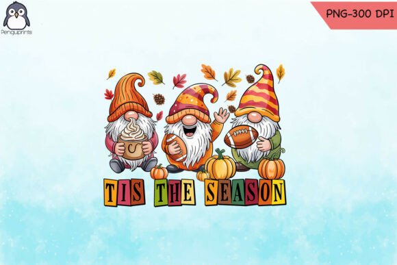 Tis the Season Football Autumn Vibes PNG: Graphics for Crafts & Branding